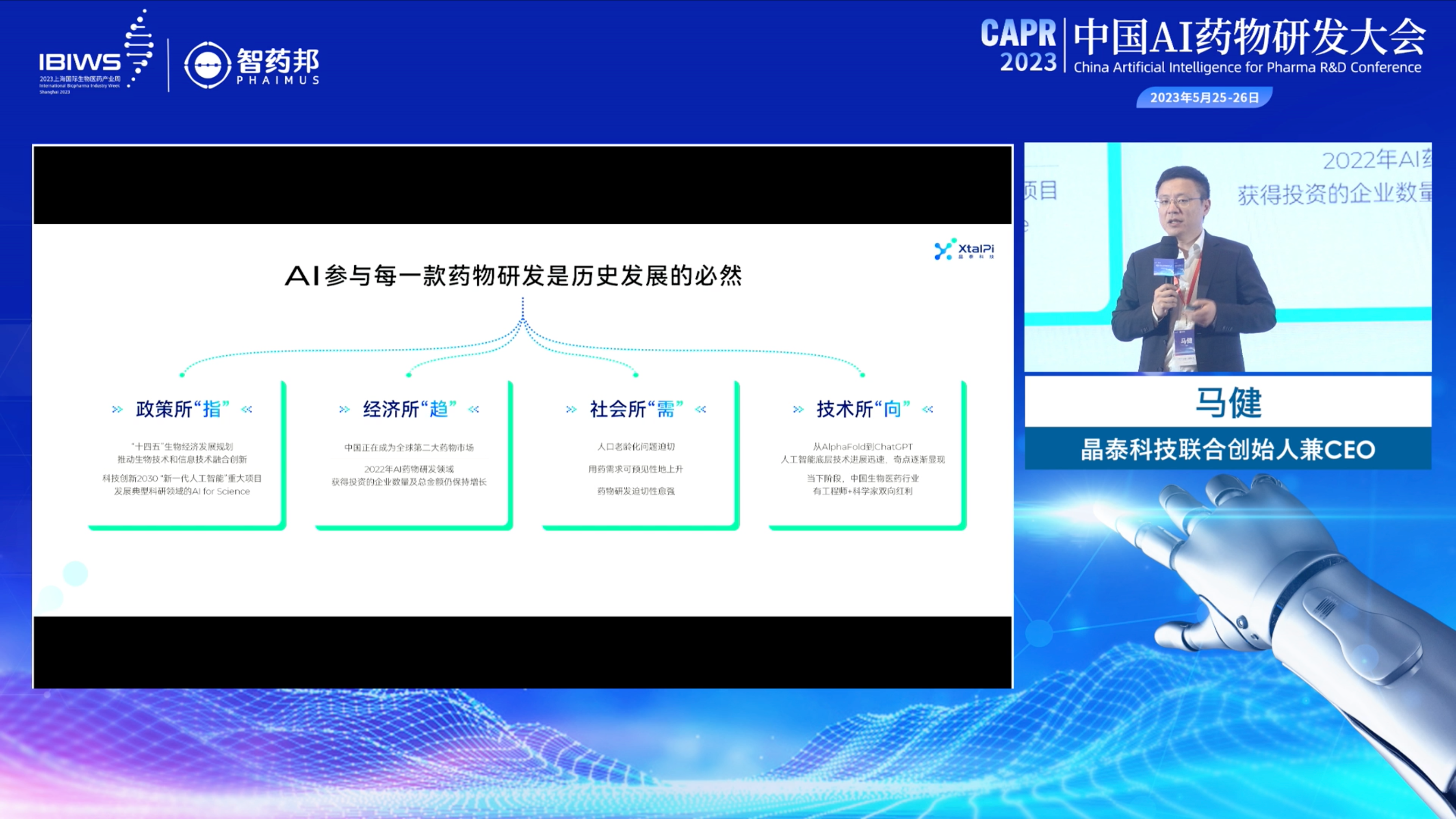 晶泰科技 智药品牌发布会发布现场第3张 - 夺幕传媒